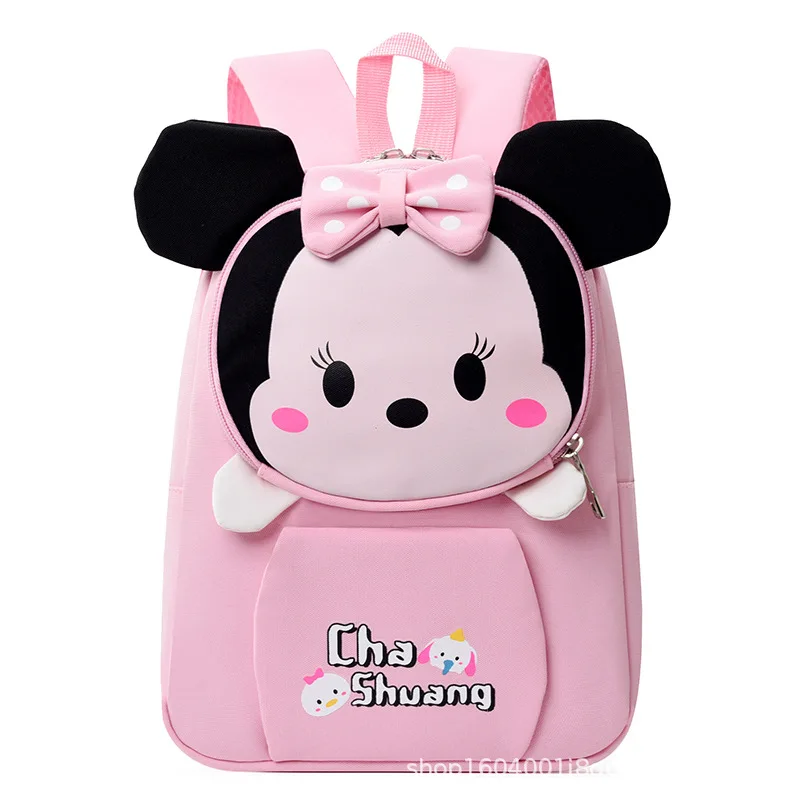 Plecak szkolny dla dziewczynki i chłopca Disney, do przedszkola, z motywem Myszki Miki i Minnie, ortopedyczny, na ramię, o dużej pojemności, lekki, idealny na prezent, mochilas