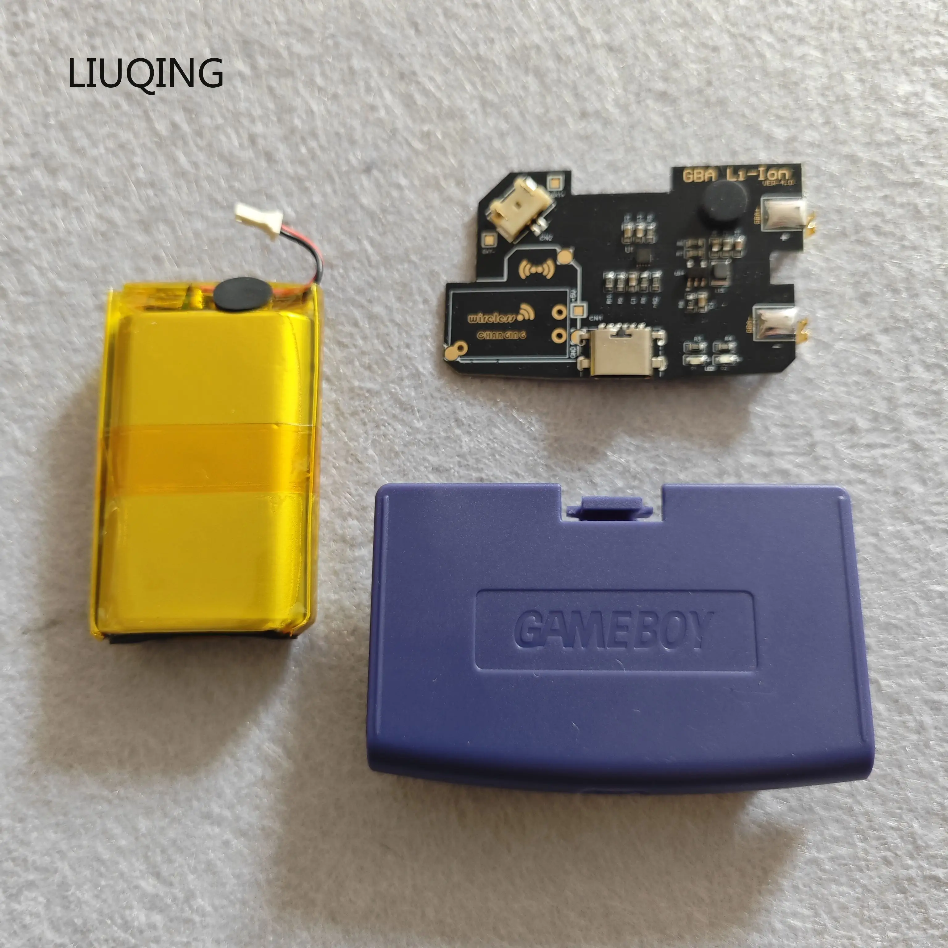 Para Game Boy 1800mAH Li-ion USB-C batería recargable desmontable carga módulo de batería de litio avanzada para GBA