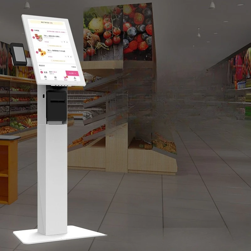 

Cash register Metal shell Self-service supermarket Convenience store payment Vertical desktop cash register ordering machine