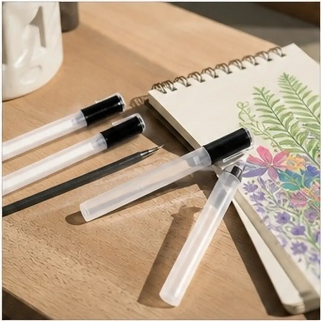15Pcs Refillable Paint Marker Empty Blank Round Tilted Head Oblique Tip Art Marker for Graffiti Drawing Paper Sketching Fine