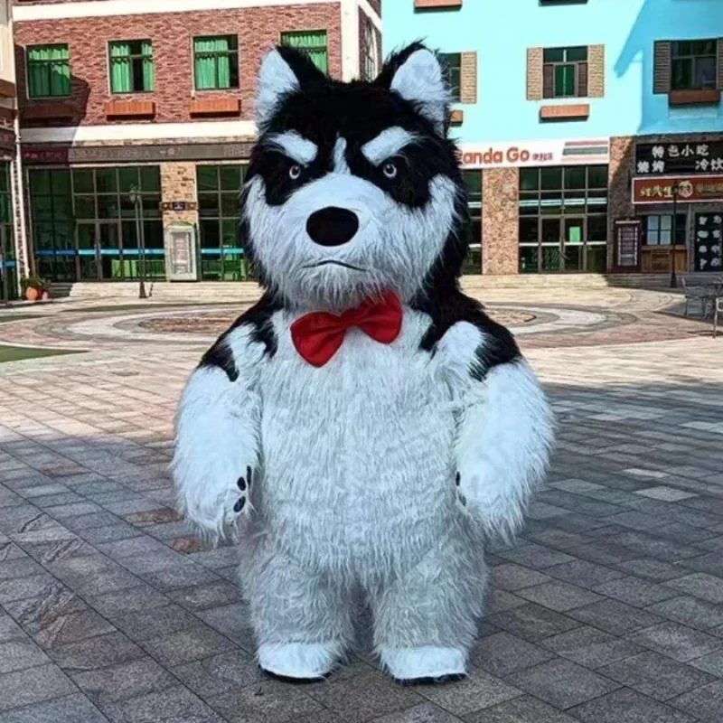 Cy2M-3M Husky dog Panda Polar Bear Mascot Adult Walking Inflatable Performance Costume christmas party Advertising ceremony show