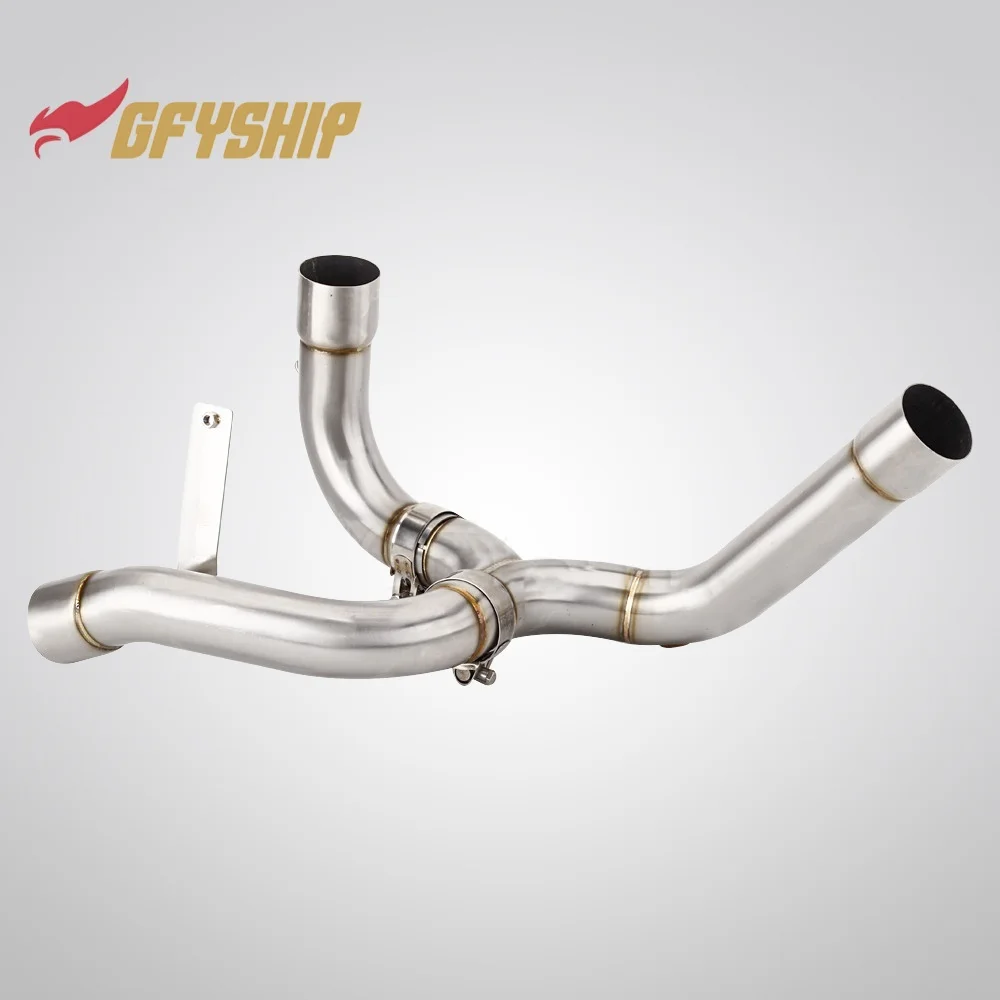 Motorcycle Exhaust Middle Link Pipe Slip-on For DUCATI MULTISTRADA 1200 MULTISTRADA 1200 S 2010 2011 2012 2013 2014