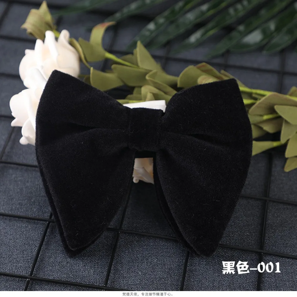 New Arrival Men Bow Ties Solid Color Tie Adjustment Velvet Necktie Groom/Groomsmen/Best Man/Wedding Party Cravat LD1