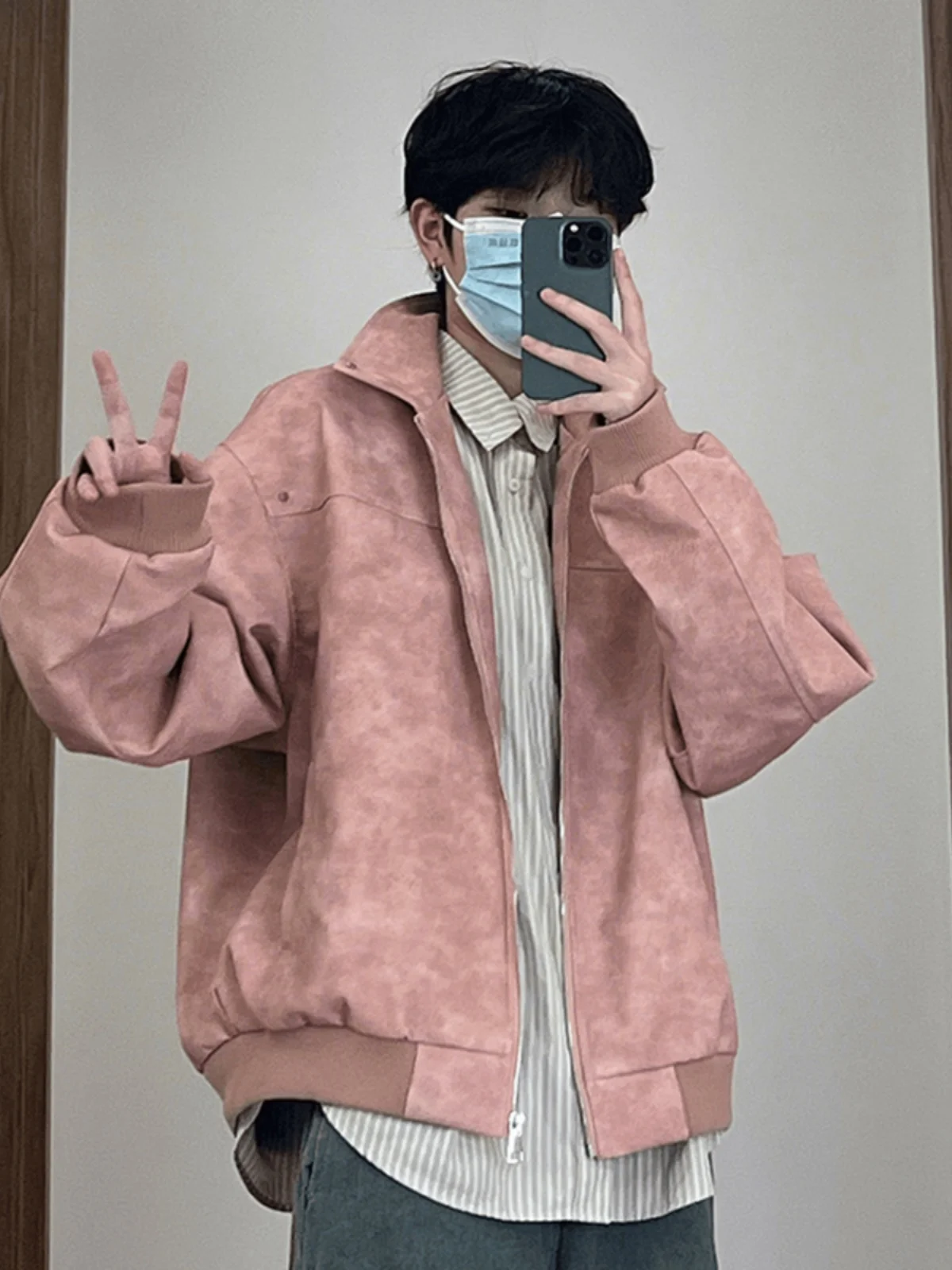 

American Retro ort Leather Jaet Men's Spring Autumn High Sensation Cool Pilot Jaet Vintage Baseball orm