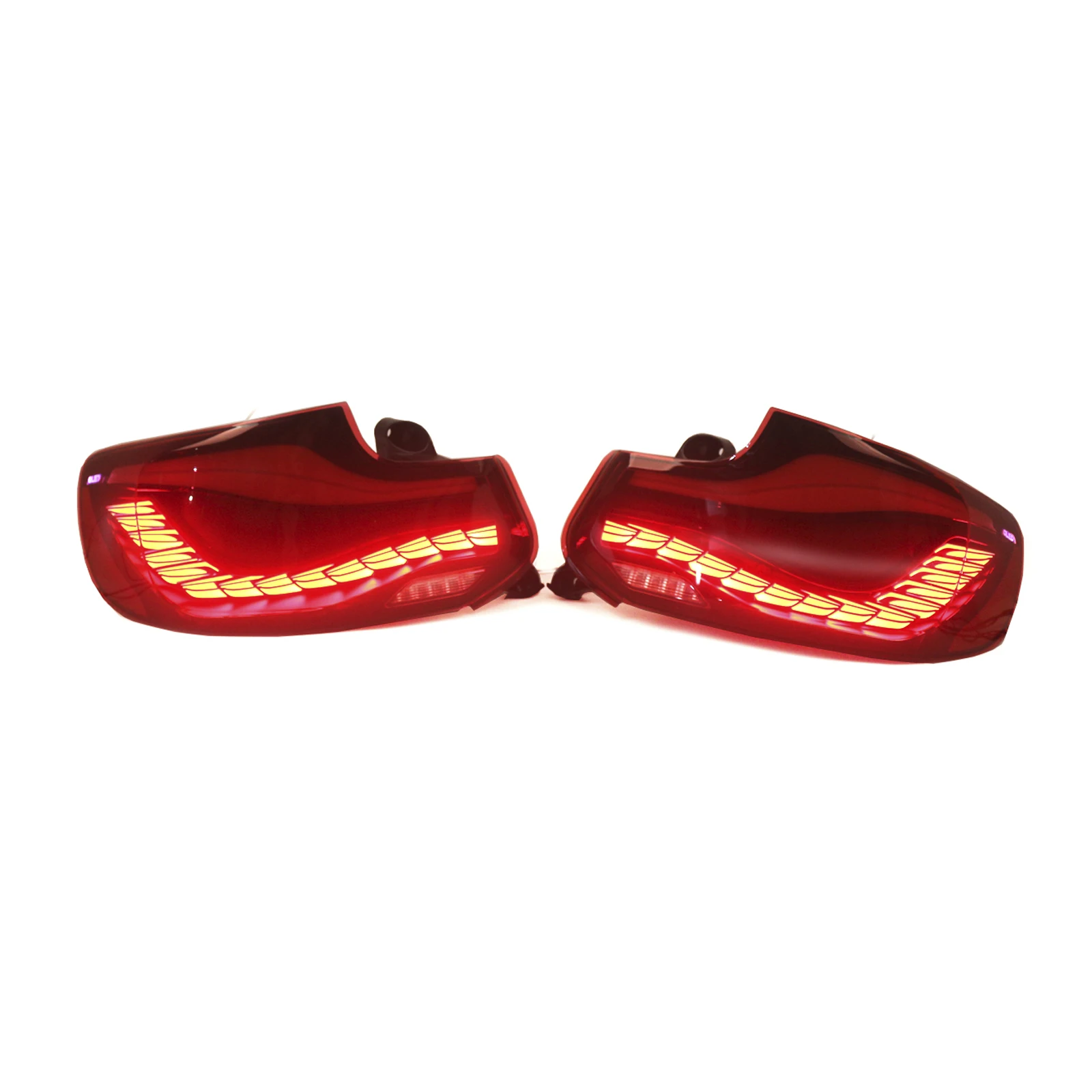 L & R الأحمر LED أضواء خلفية مجموعة مصابيح خلفية لسيارات BMW 2 Series F22 F23 F87 2014 2015 2016 2017 2018 2019 2020