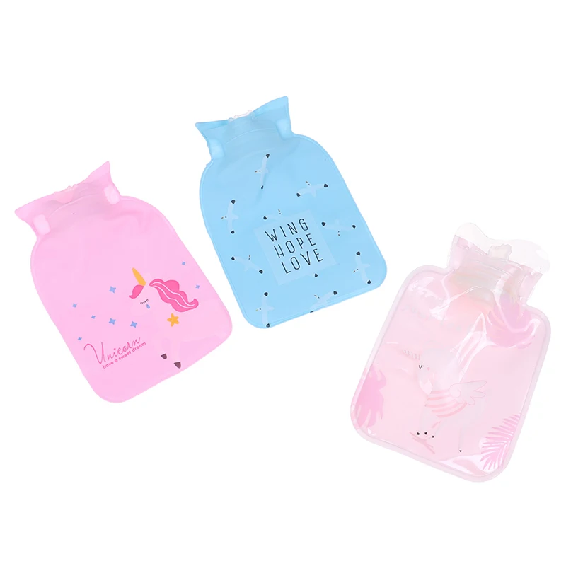 New 1PC Mini Cartoon Hot Water Bag Container PVC Water-filled Type Warm Hand Treasure