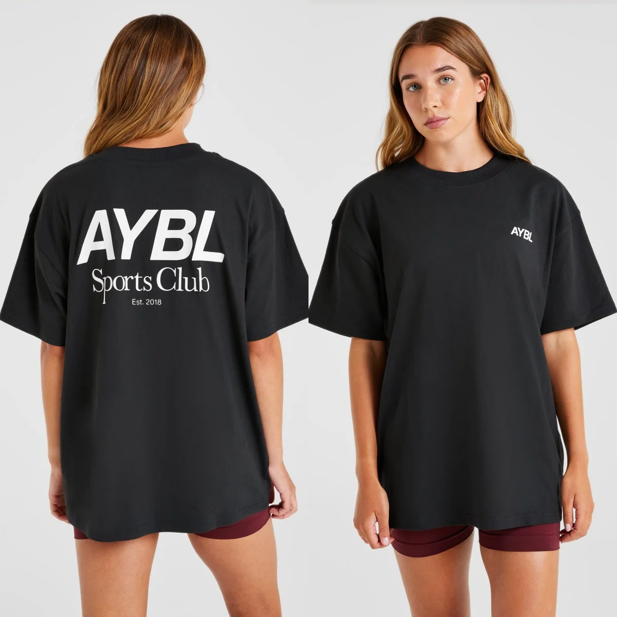 Classic Sports Club Oversized GYM Fitness Sports Brand Graphic Tee Cotton Mens Womens T-Shirt Loose Workout Top