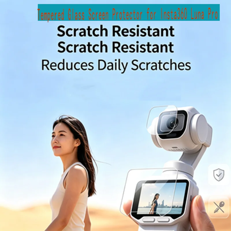 For Insta360 Luna Pro Action Camera Steel-coated Film High-definition Transparent Anti-scratch And Anti-pressure Protection Film