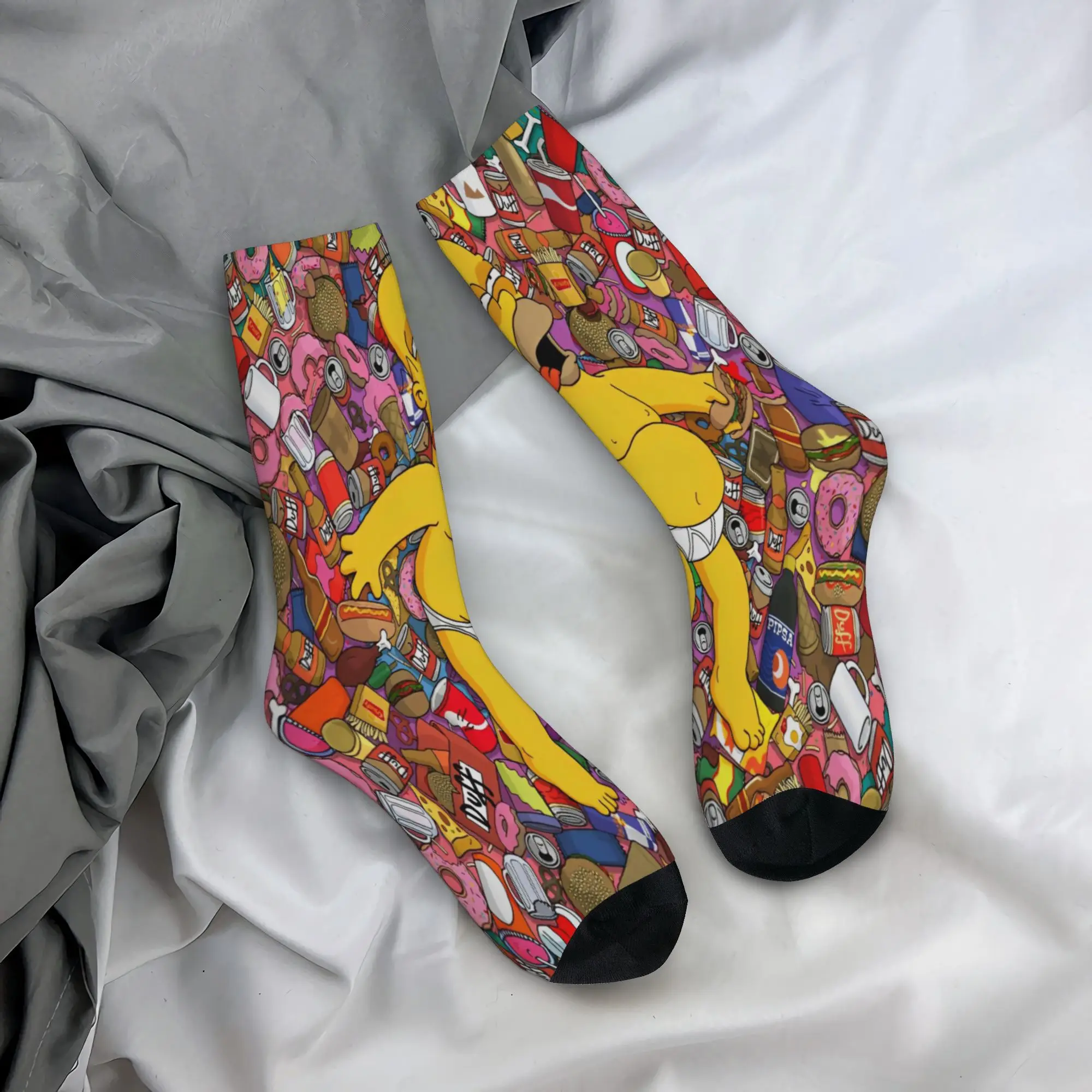 Fashion  Men Women Socks Simpsoneds Merch Super Soft  Sport Sock All Seasons