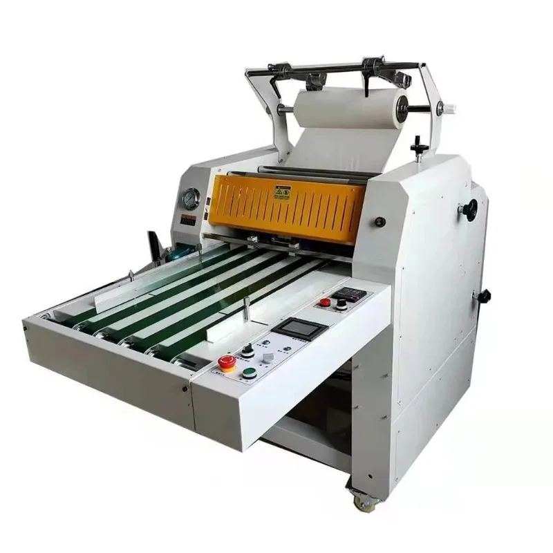 Auto Cutting CE Certificate 520mm Paper Laminating Hydraulic Hot Laminator Machine with Overlap