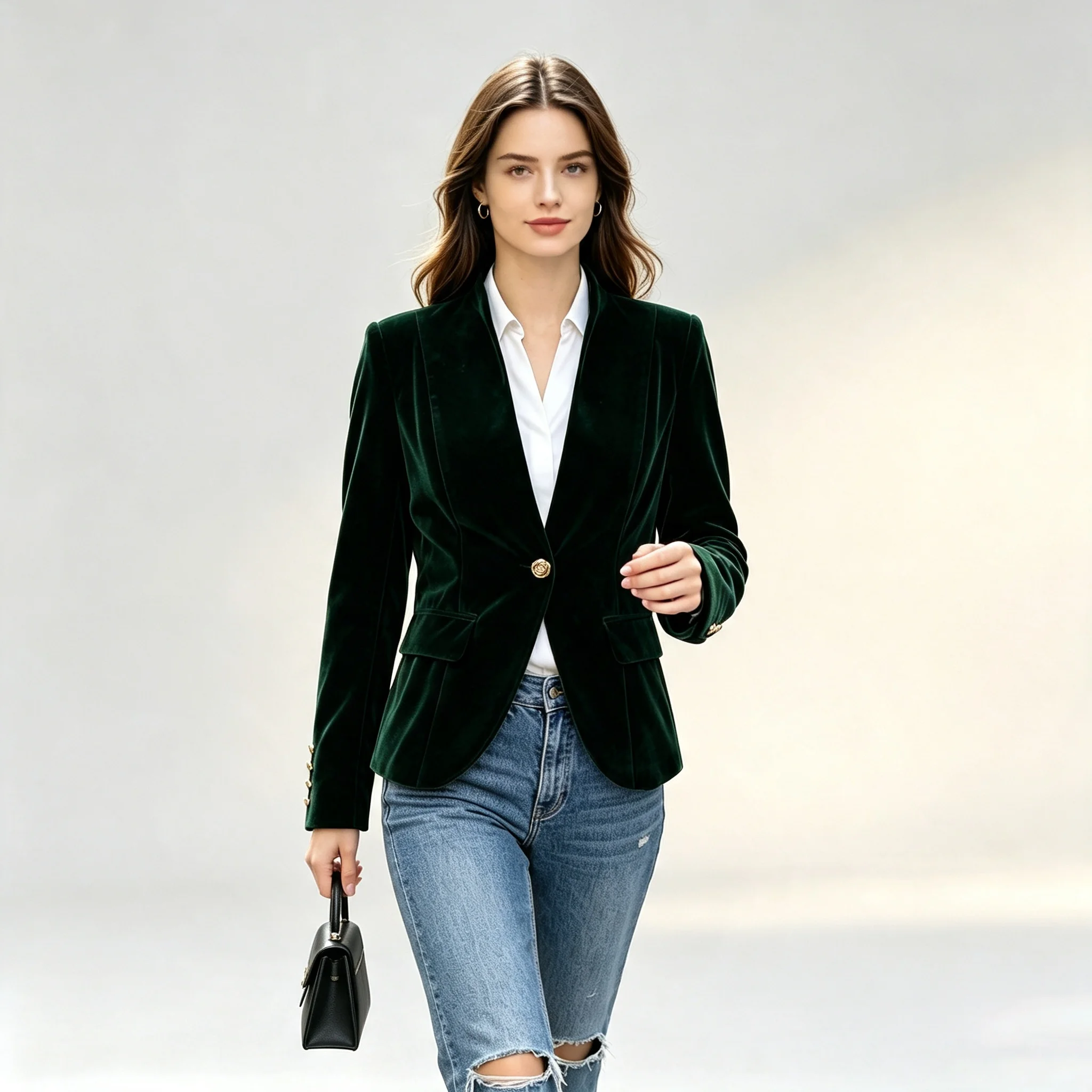 Elegant Women Velvet Blazer Ja - Velvet Blazer Vintage review and price