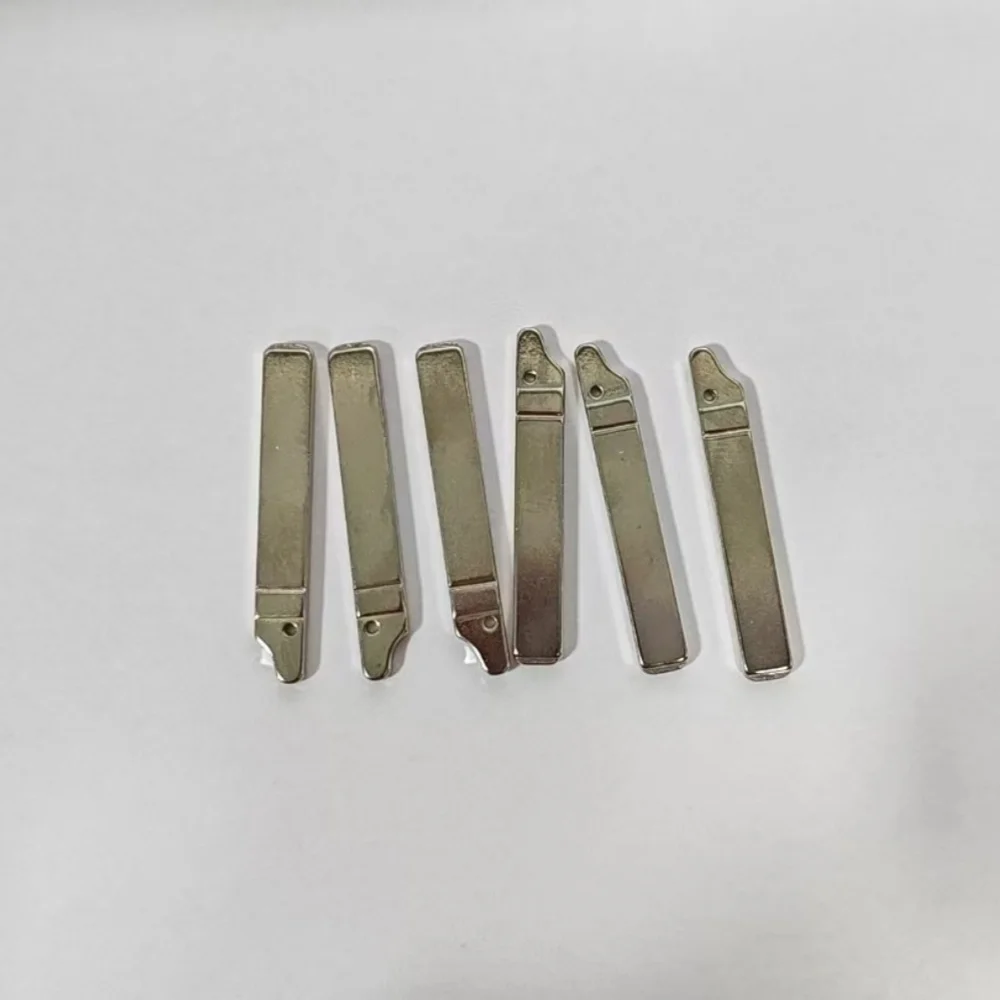 10Pcs #72 VA2 Ungrooved Metal Uncut Flip Key Blade Compatible KD VVDI Replacement Blank For Renault Citroen Peugeot Triumph Car