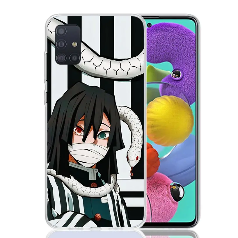 Demon Slayer Iguro Obanai Phone Case For Samsung Galaxy A51 A41 A31 A21S A11 A01 A71 A50 A40 A30S A20E A10S A70 A6 A7 A8 A9 Coqu