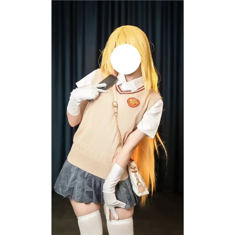 

Japanese Style Suit Scientific Super Magnetic Cannon Cosplay Honey Bee Operating Cannon Sister Cosplay Suit Academy Uniformb