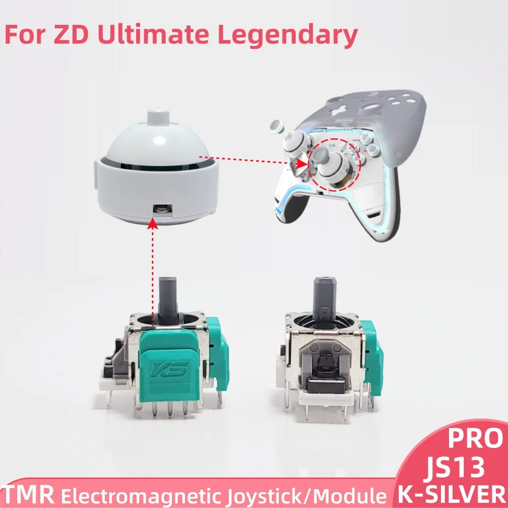 

TMR Electromagnetic Joystick For ZD Ultimate Legendary Gaming Controller Replaceable Anti-Drift Joystick Controller Accessories