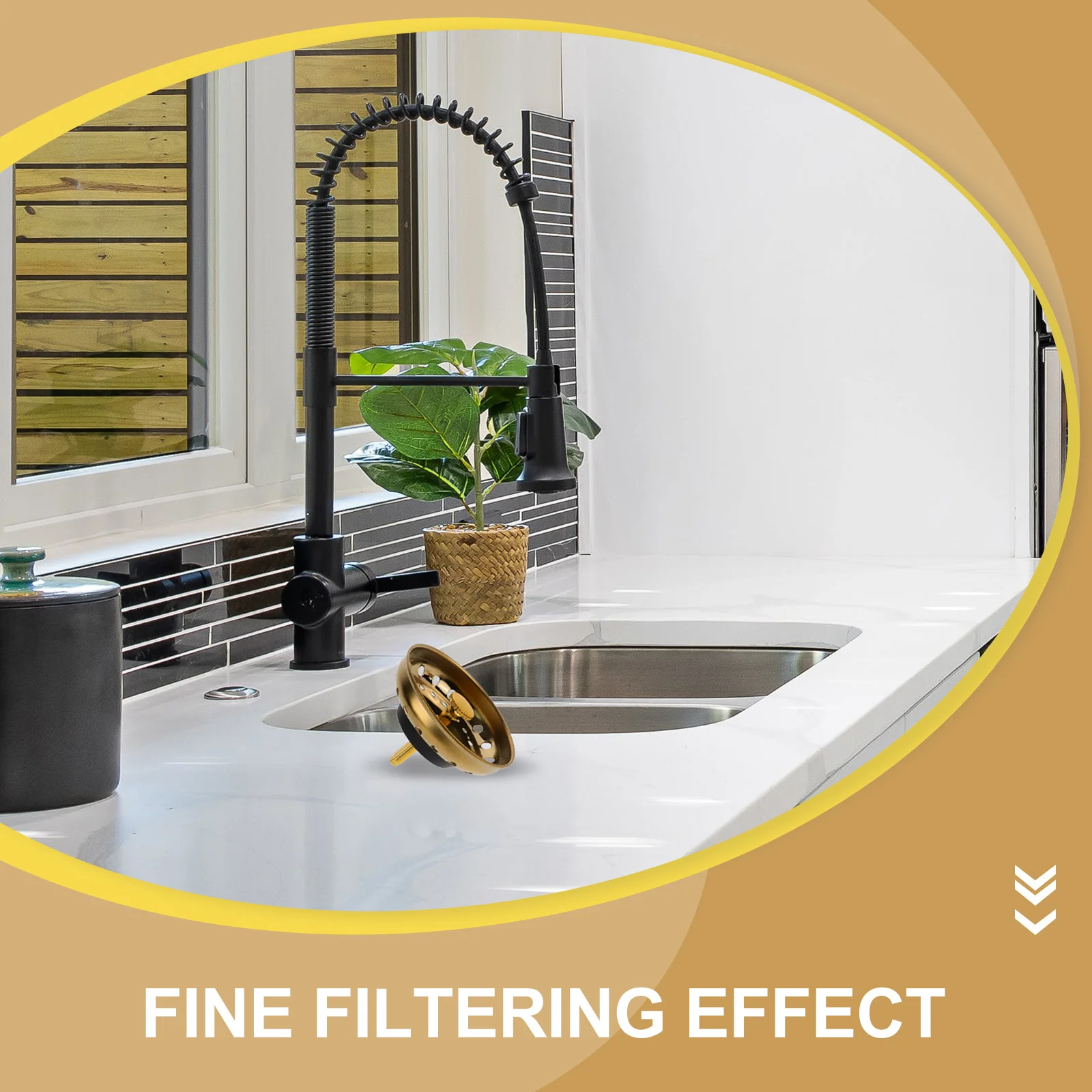 

1 set 1 Set Of Strainer Filter Basket For Kitchen Sink Drain Metal Rubber Anti-Clogging Smooth Edge Dishwasher Cover