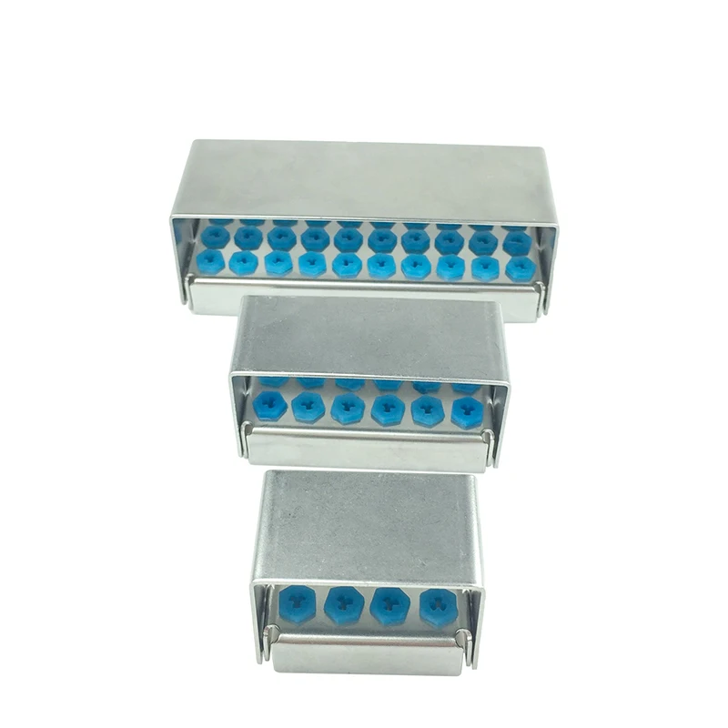 Dental Bone Lower Speed Burs Placer Sterilization Rack Autoclavable Dental Disinfection Bur Holder Stander