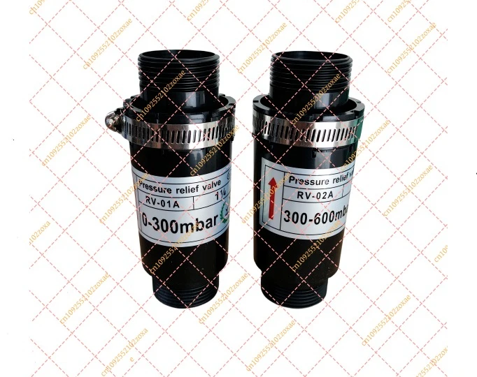 RV-01 RV-02 Pressure Relief Valve for High Pressure Fan Vortex Air Pump Aluminum Alloy/Plastic Pressure Relief Valve