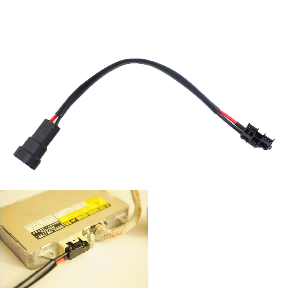 1PC D2S D2R HID Ballast Power Adapter Wires Connector H11 H8 9005 9006 Plug Socket Harness Retrofit Xenon