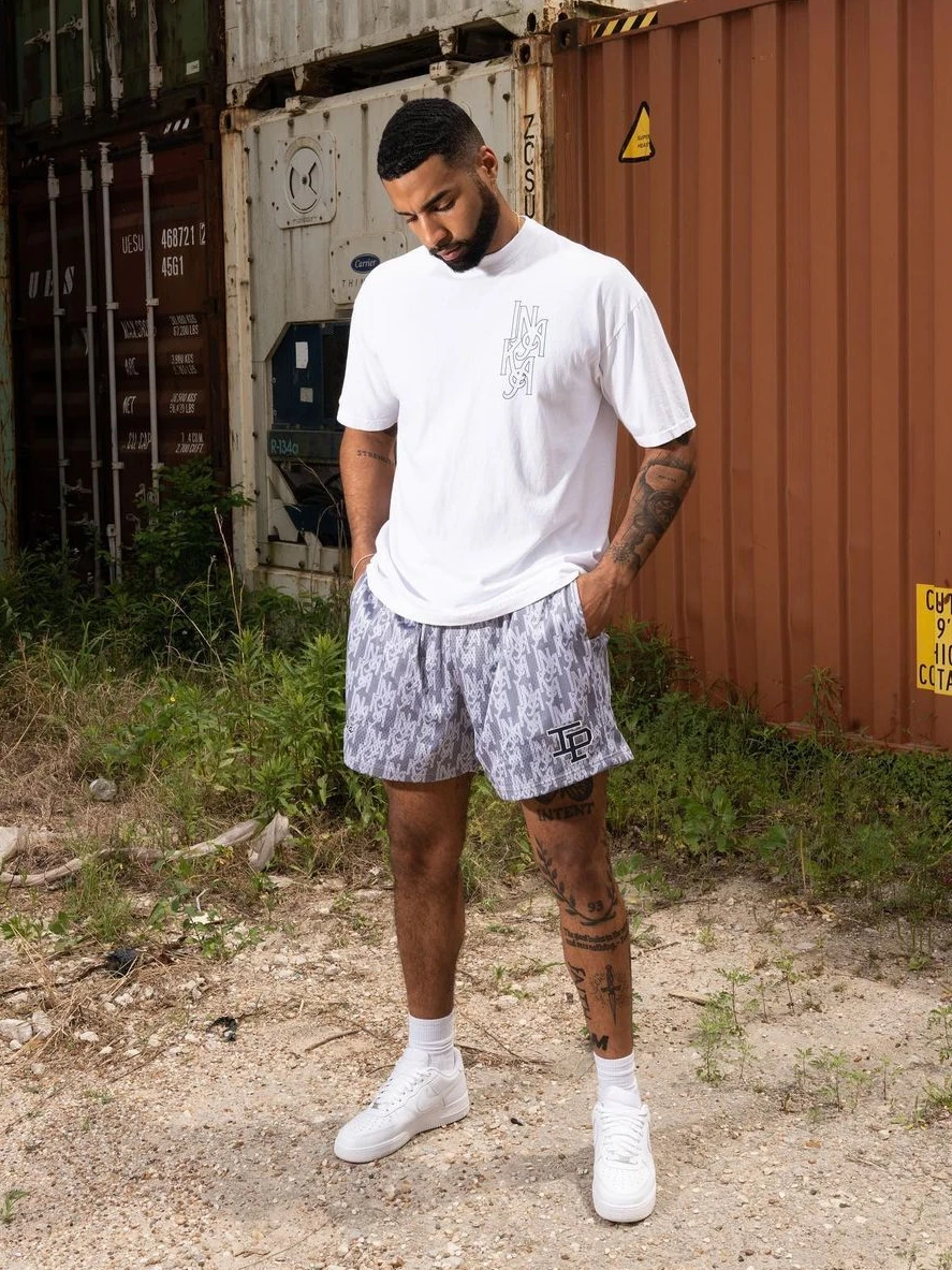 

Летние спортивные брюки, повседневные мужские брюки для фитнеса, свободные дышащие модные баскетбольные брюки Quartet, полиэстер, волокно Cosite