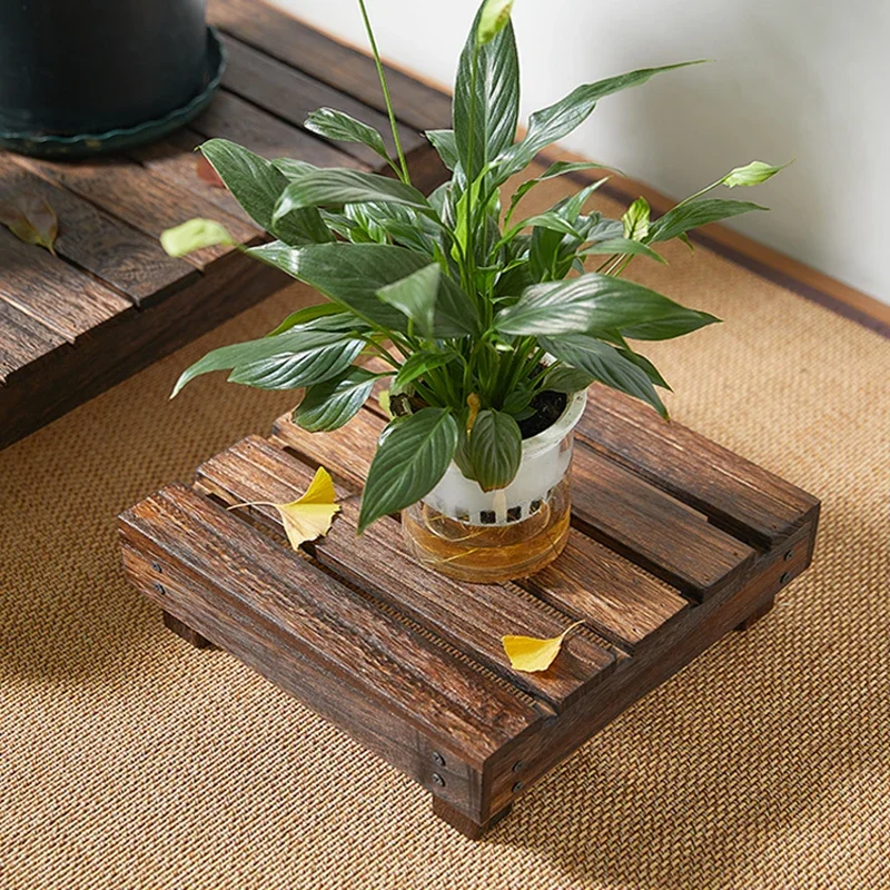 Wood Flower Shelf P…