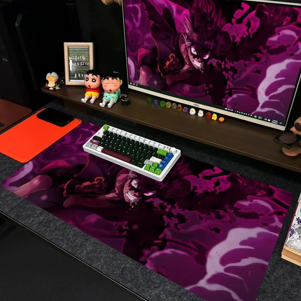 Anime B-Black C-Clover Mouse Pad Xxl Computer Large Size Non-slip Gamer Keyboard 90x40cm Art Design HD Deskmat