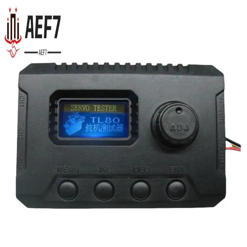 AEF7-TL80 RC Servo Tester Multi-Function Programmable Digital Steering Gear Performance For RC Robot Helicopter Car Servo