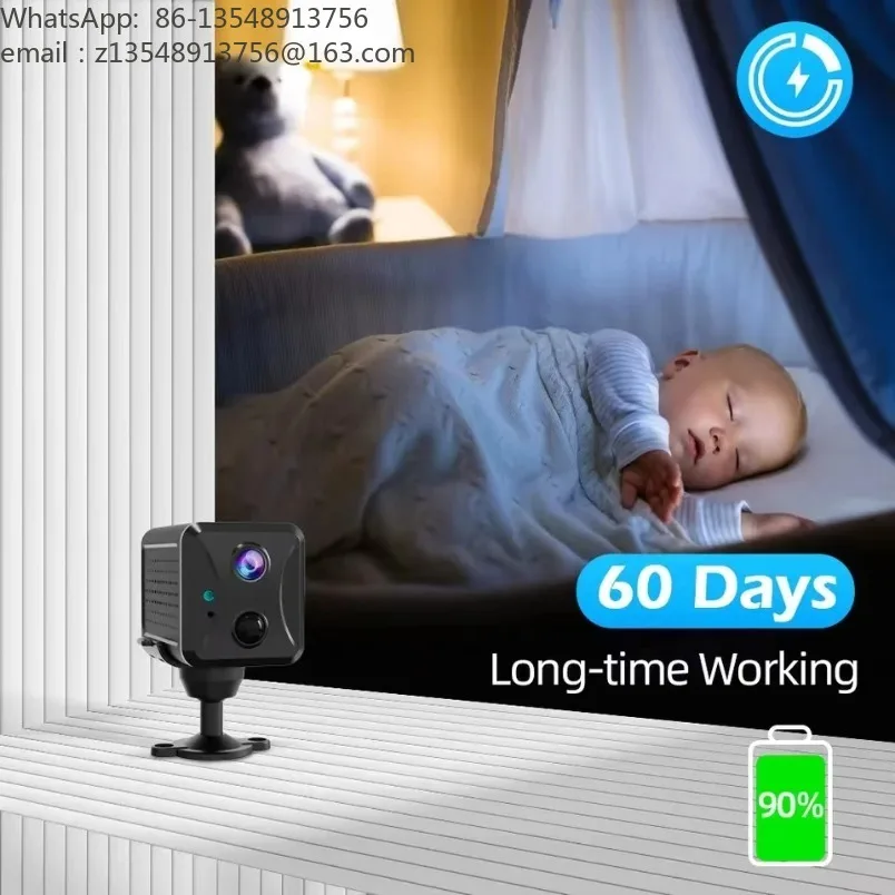 Ubox Battery Powered Security Camera WiFi 4G IR Night Vision Two‑Way Audio Surveillance Cam