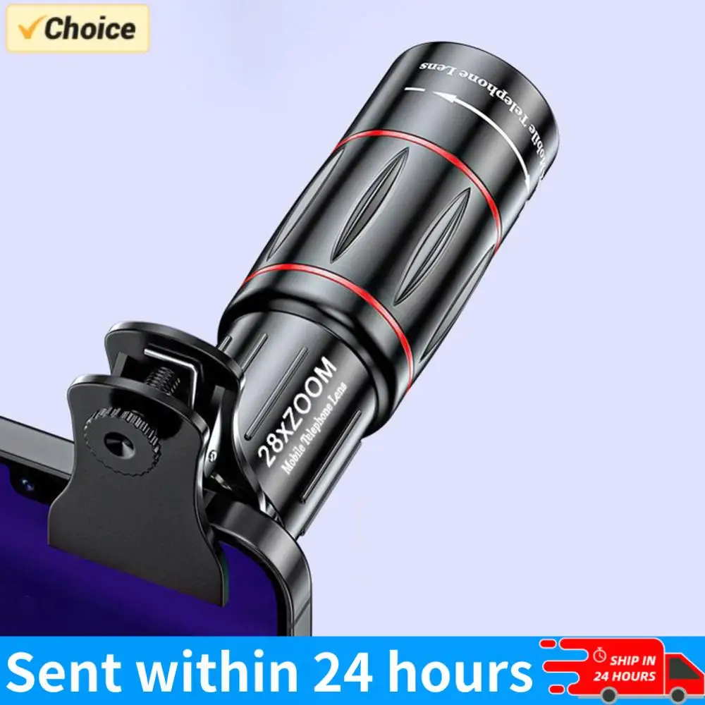 

18/28/36X Mobile Phone Camera Lens Clip-On Zoom Monocular Telescope Universal HD Telescope Lens for Camping Hunting Sports