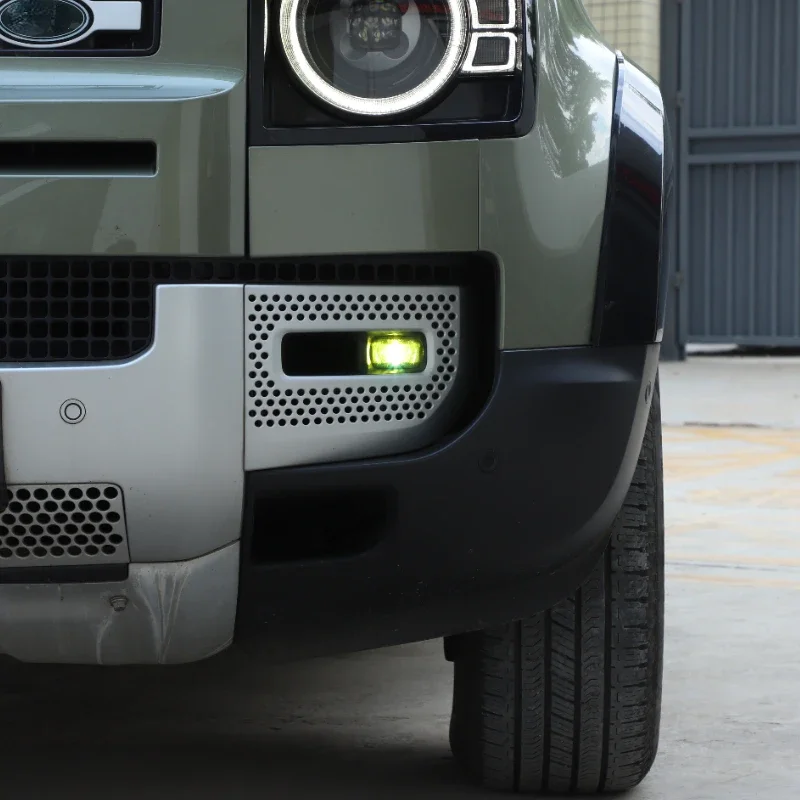 

Car Accessories For Land Rover Defender 90 110 130 2020-2024 PVC Yellow Car Front Fog Lights Lights Film Trim Sticker