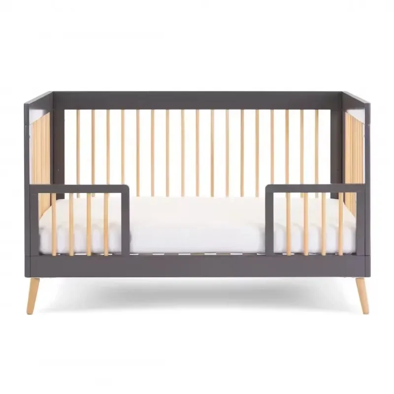 Luxury Solid Wood Baby Crib Beds in Modern Style Children beds for Mattress size 140x70 cm Wooden Bed for Child