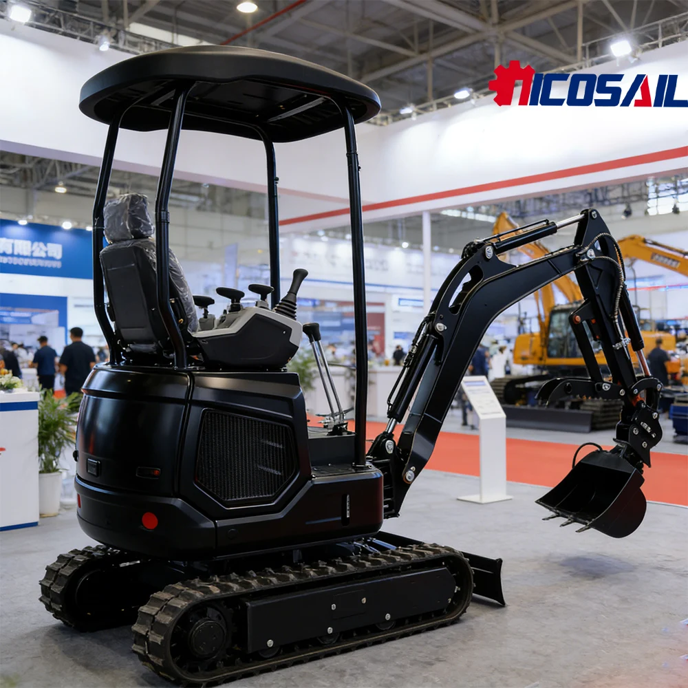

Nicosail 1.8Ton Mini Excavator Hydraulic Crawler Digger CE EPA for Construction Farm Garden Narrow Space Work