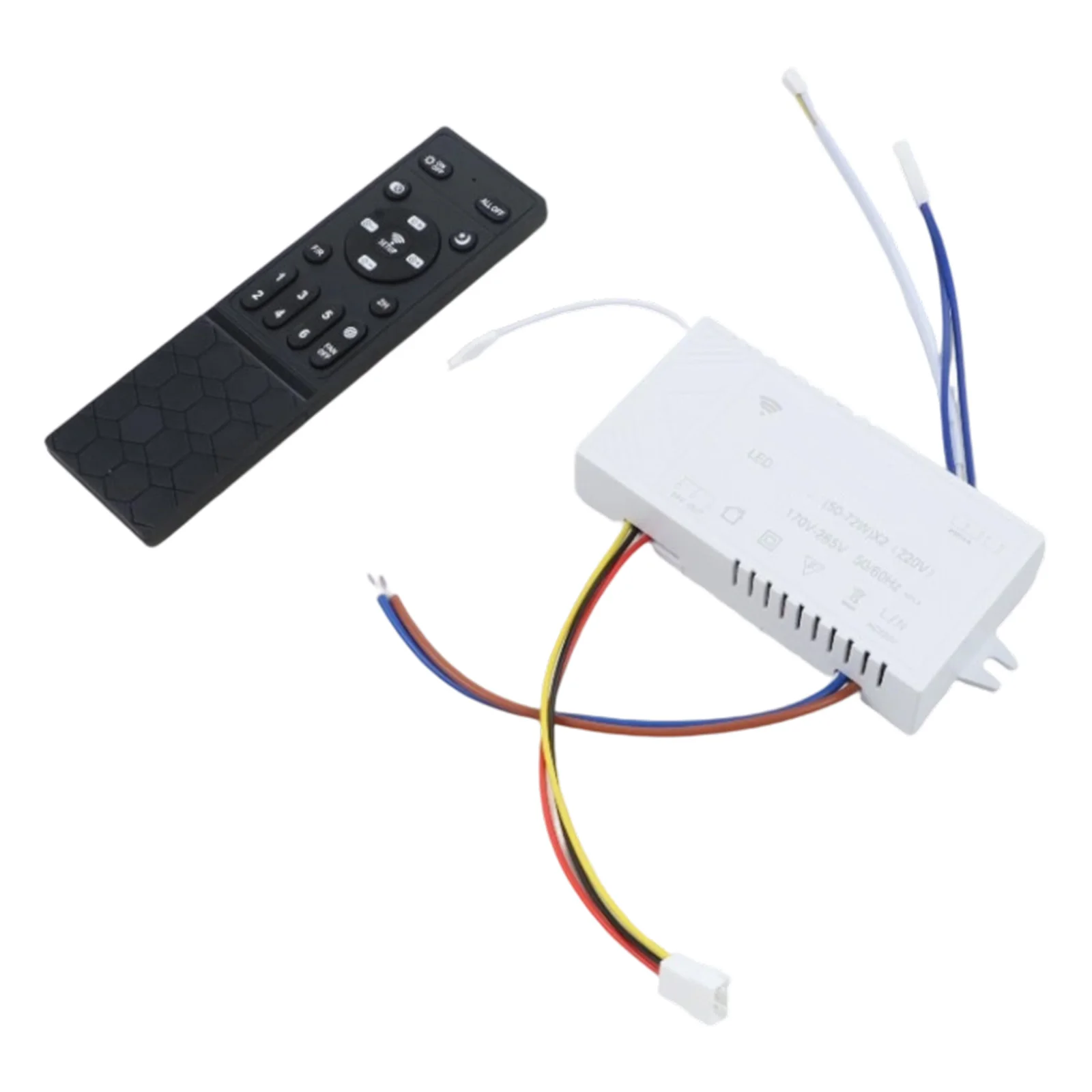 LED Ceiling Fan Remote Control Kit 6-Speed Settings And Dimming Function And Variable Frequency DC Controller Remote Control Kit