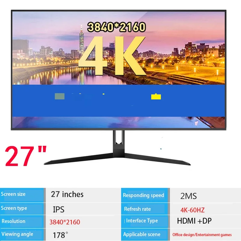 

Монитор игровой, изогнутый, с разрешением 4K, 27 дюймов, 144 Гц, 165 Гц, uhd