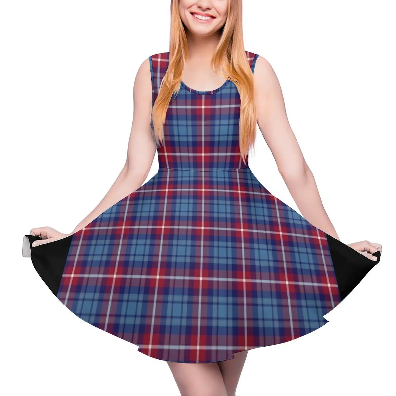 

Clan Greer Tartan Sleeveless Dress ceremony dresses Clothing female