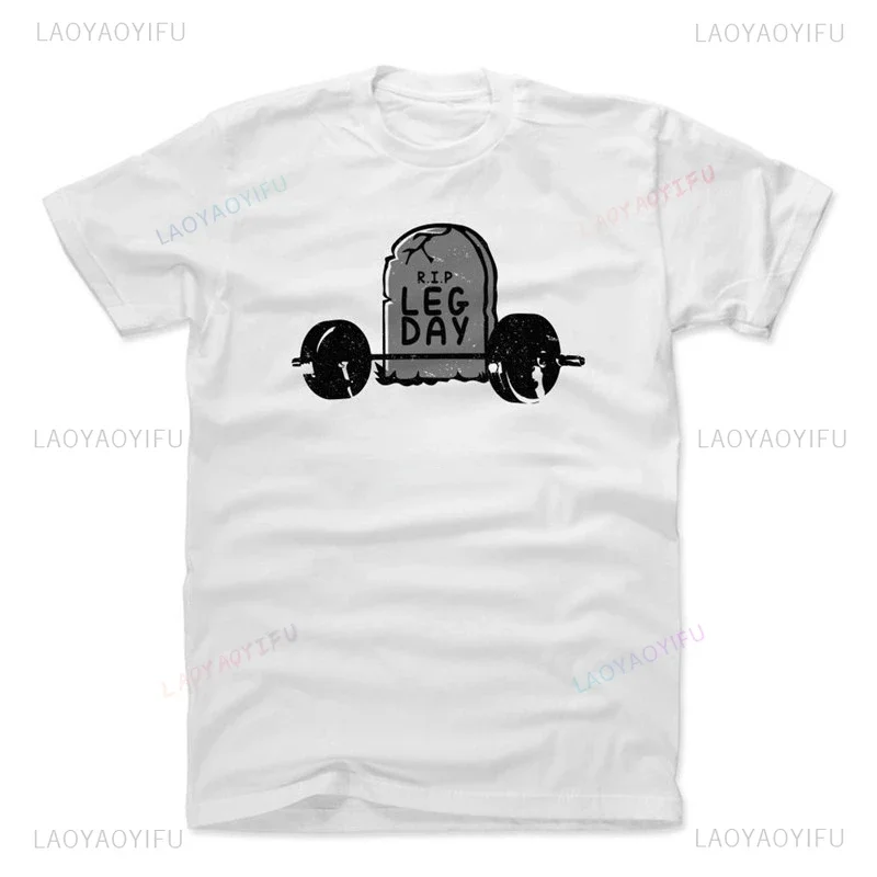 

Vintage R.I.P.LEGDAY Fun Printed T-shirt Summer High Quality Cotton Woman Short Sleeve Outdoors T-shirt Classic Ropa Hombre