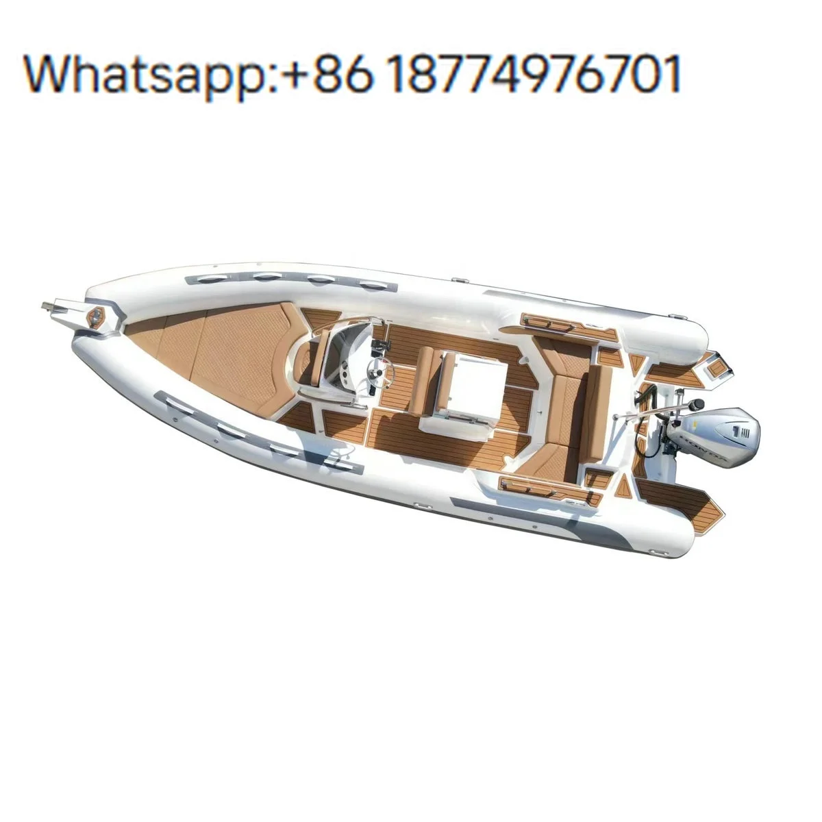 Best 7.9m Rigid Inflatable Rib Fiberglass Hull With PVC or Hypalon Tube