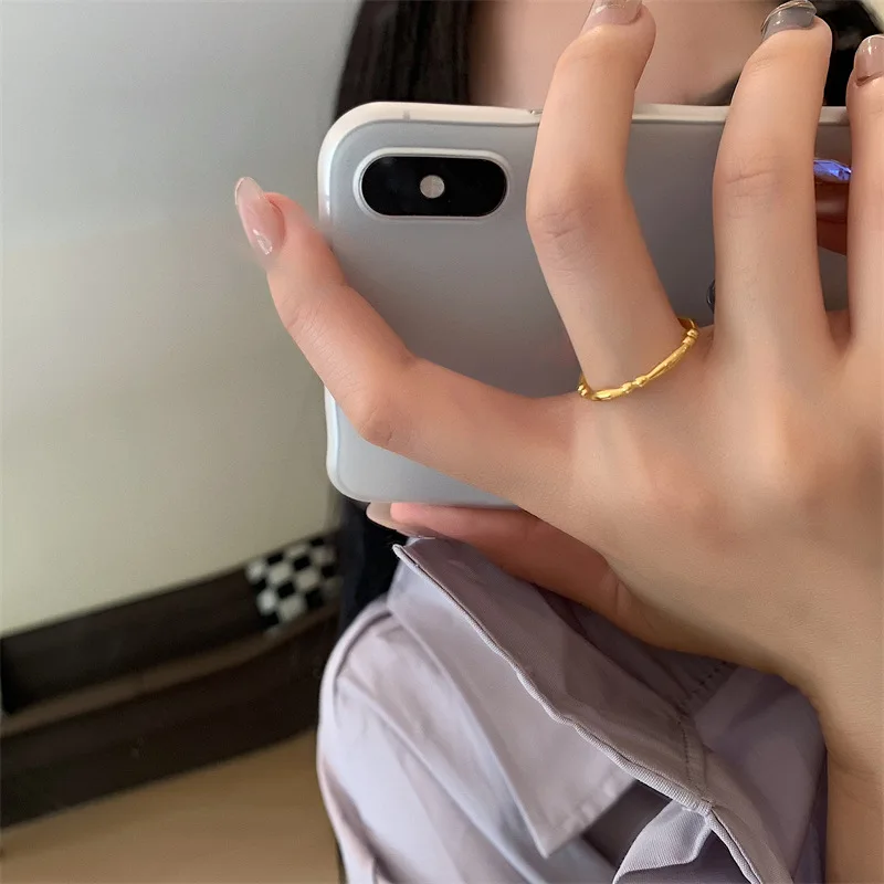2023 Fashion Stainless Steel Wedding Ring For Women Simple Knuckle Rope Twist Round Ring Jewelry Engagement Promise Gift bijoux