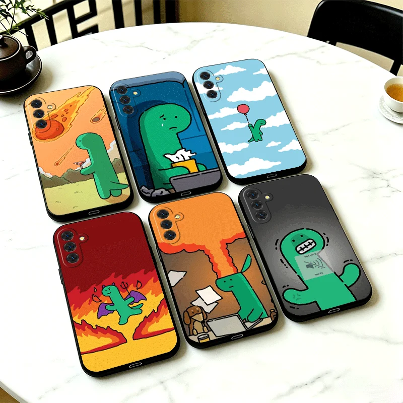 Cartoon J-Joguman Dinosaur Phone Case Cover for Samsung A13 A14 A15 A16 A17 A53 A54 A55 A56 A57 A33 A34 A35 A36 A37 A23 A24 A25