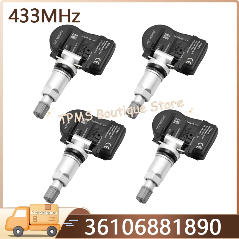 4Pcs 433Mhz 3610688… - image