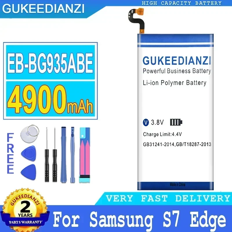 

4900mAh Rechargeable Mobile Phone Batteries For Samsung GALAXY S7 Edge G9350 G935F G935 G935FD G935W8 SM-G935F Battery