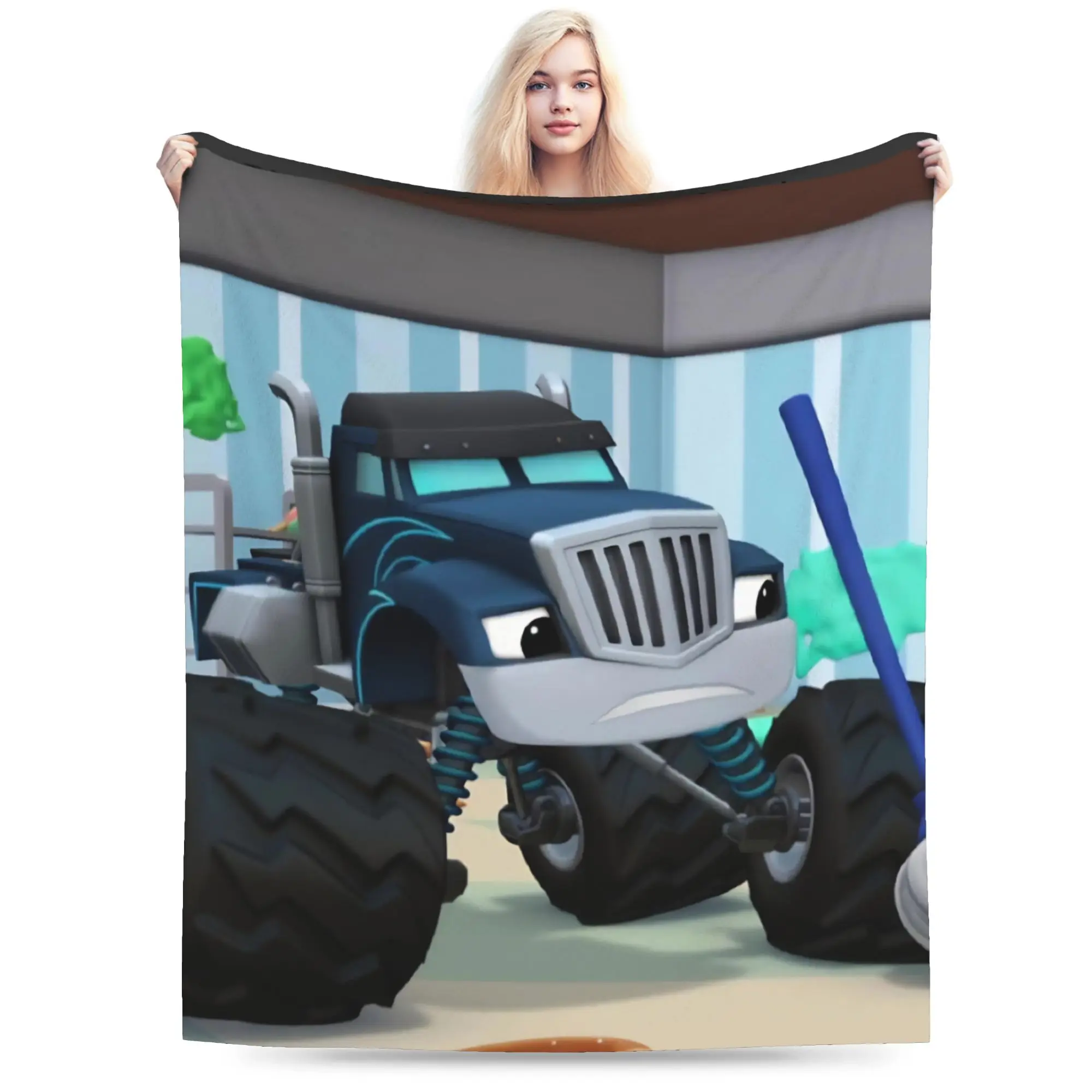 Blaze and the Monster Machines Blanket Multi-size Warm Cozy Fluffy  Throw Blankets for Couch Sofa and Bed