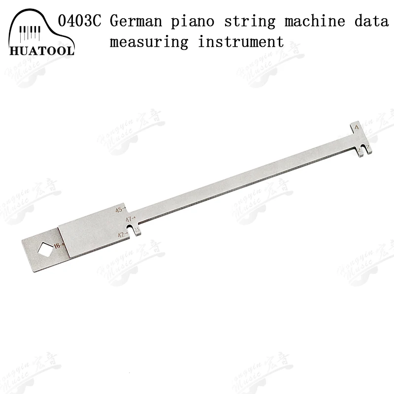 Klavierwerkzeuge, Stimmgereedschaft 1403, 1403A, 1403B, Saitenabstands-Messinstrument, Einstellbar für Flügel – Detail 17