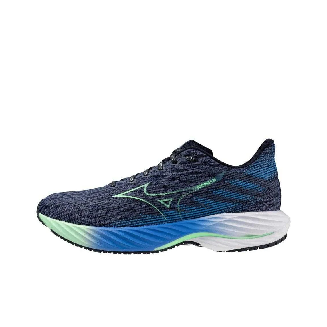 

Mizuno Wave Rider 28 Fashion Slip Resistant Low top Running Shoes Men's Vintage Indigo 411456-8Z4S,J1GC240351