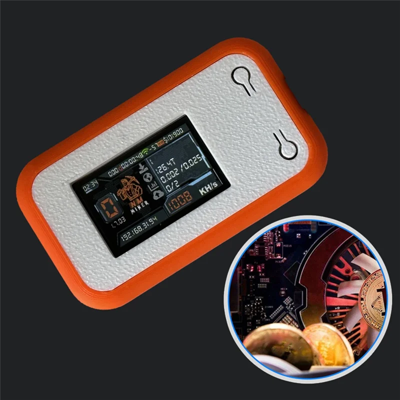 جديد! Nerdminer V2 Mini Solo Miner 1050KH/S BTC Crypto Miner 1.14 بوصة جهاز تعدين ذكي Nerdminer Win 3.125 BTC #6