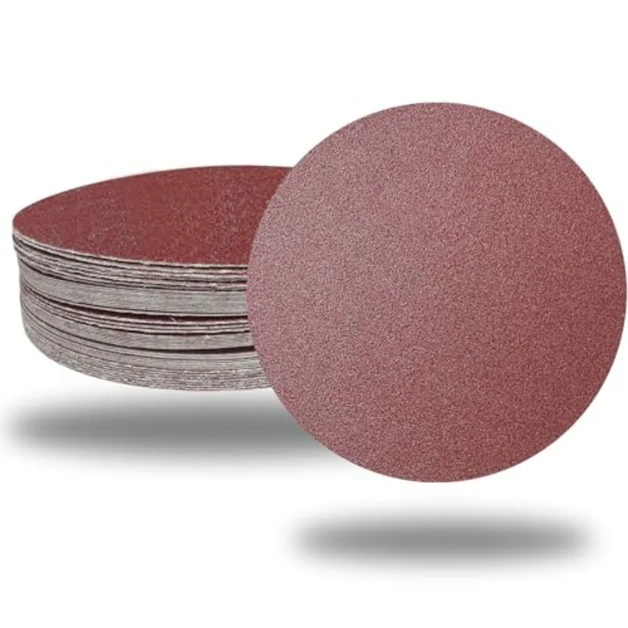 

Premium 60 PCS 6" PSA Sanding Discs - 10 Each of 80 100 120 180 240 400 Grit - 6 Inch Self Adhesive Stickyback Sandpaper Discs