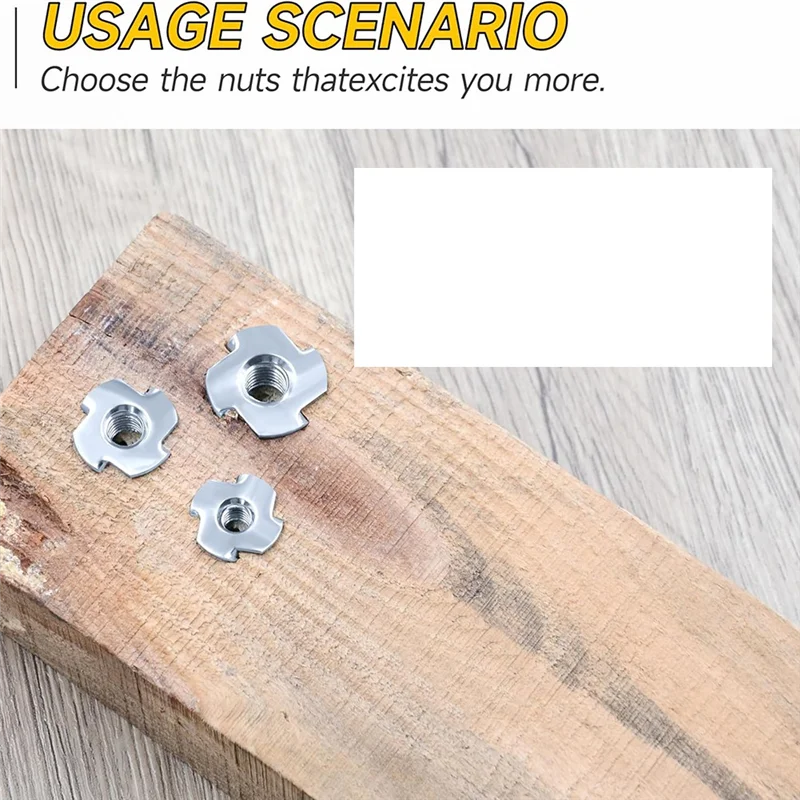 Dadi TFORU, dadi a T, dadi a 4 artigli per bulloni e rotelle per aste, dadi hardware