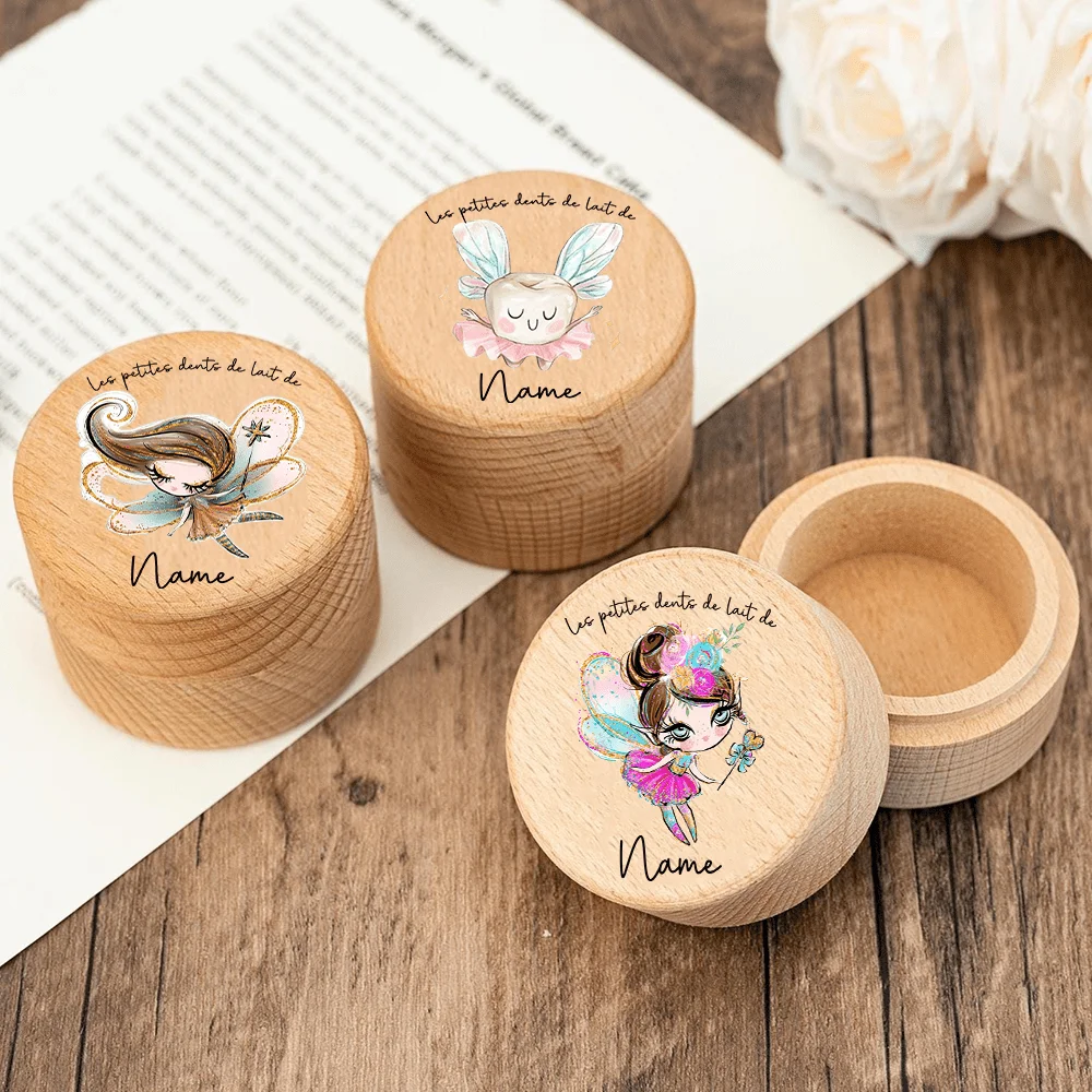 Customizable Tooth Fairy Box with Adorable Fairy Design for Storing Teeth Keepsake Box for Milk Teeth Perfect for Christening Or