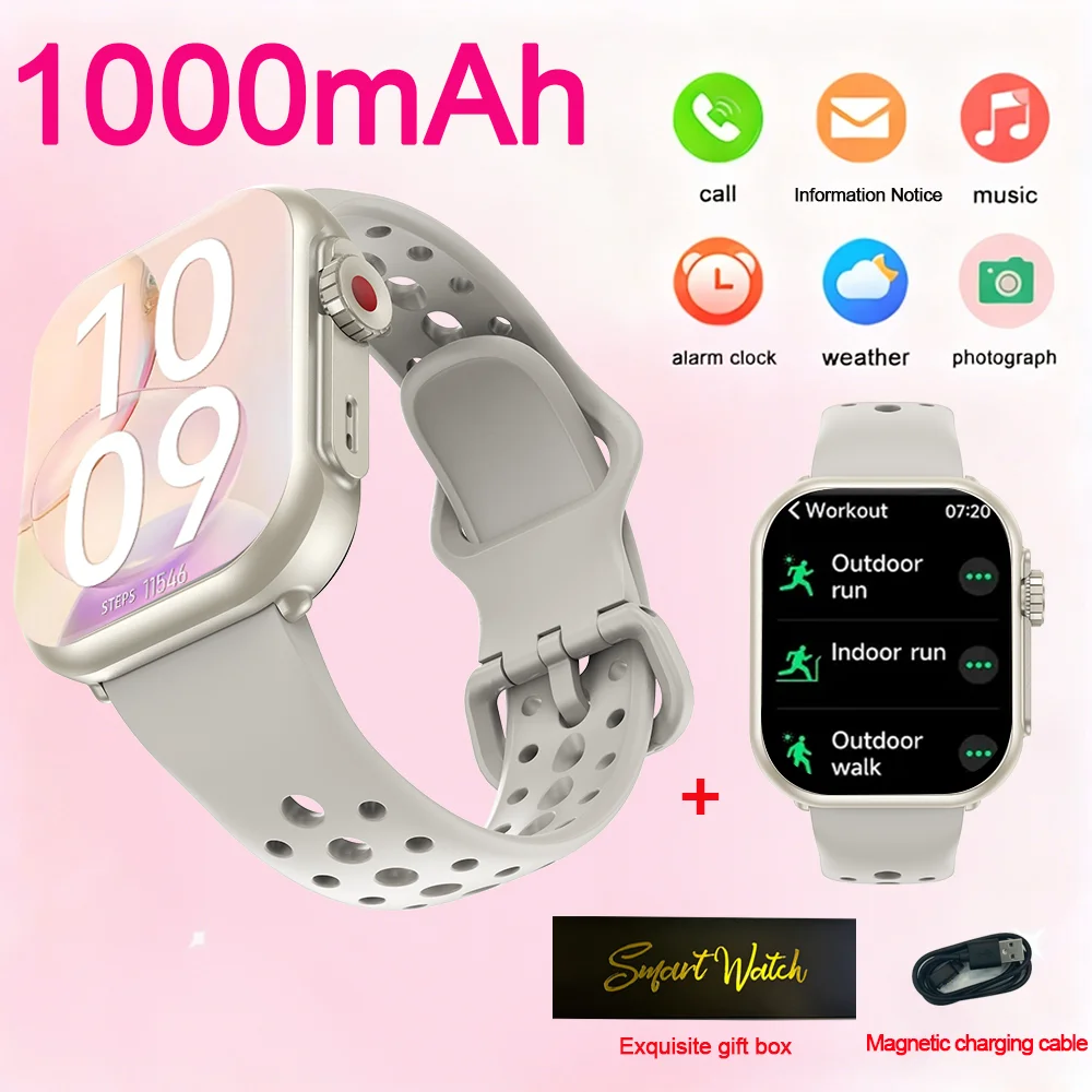 

Viiray Smart Watch 1.85" HD Screen Fitness Tracker Heart Rate Sleep Monitor for Men Women Compatible with Android iPhone