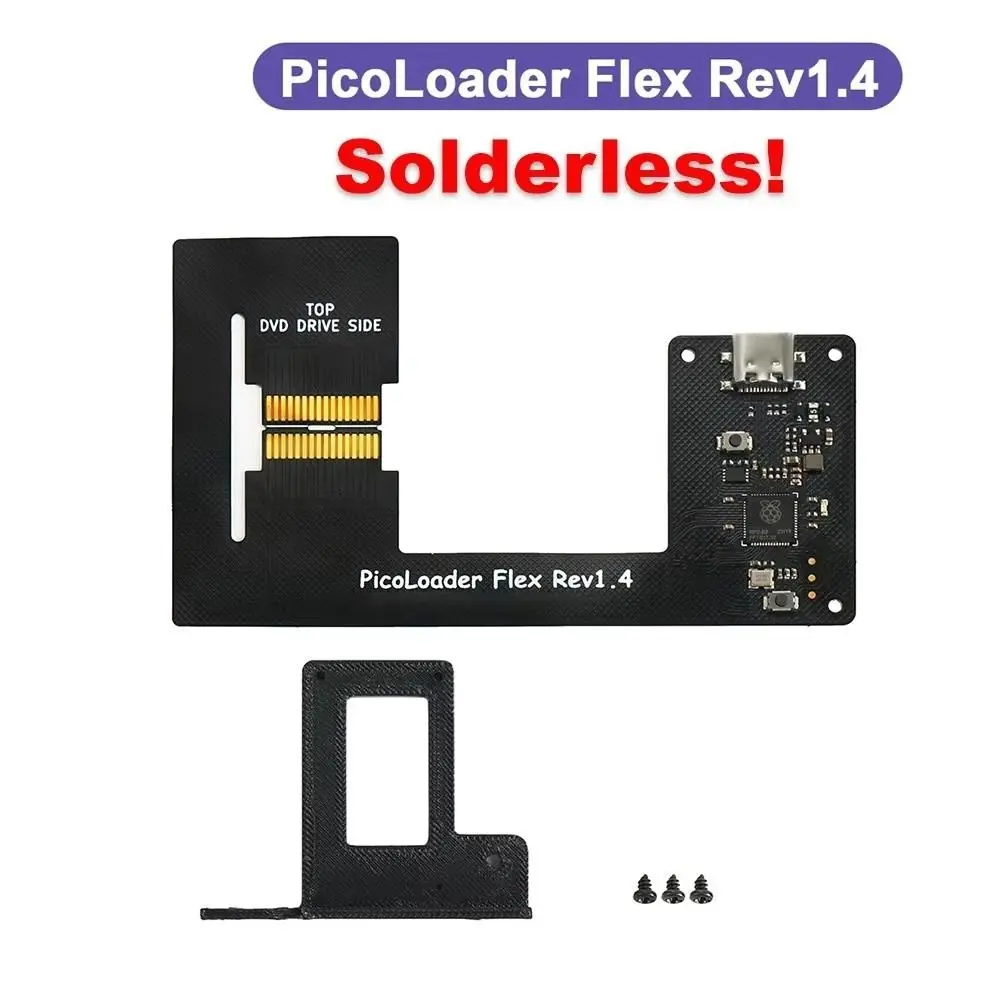 على أساس RP2040 Picoloader وحدة مفتوحة المصدر بسيطة بدون لحام لنينتندو GameCube NGC dol-001/dol-101